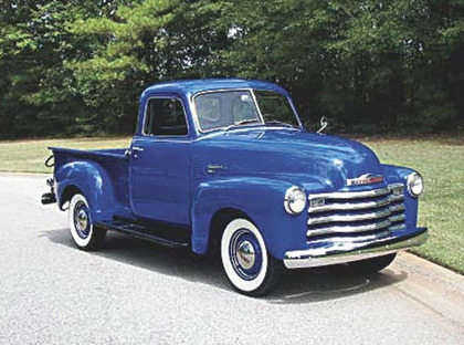 1950 Chevy 3100 Blue 50s Nostalgia The Evolution of Pickup Trucks