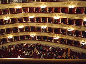 The world renowned La Scala opera house in Mil...