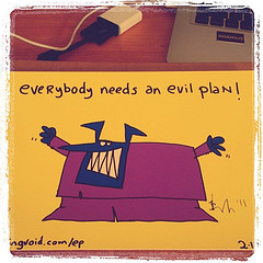 Evil Plan lithograph. Awesome. @gapingvoid