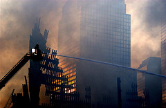 World Trade Center 9/11/01 attack memorial photo