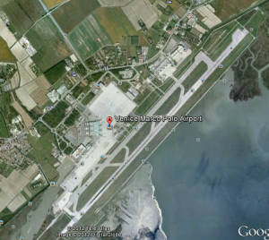 Marco Polo Airport in Venice Italy