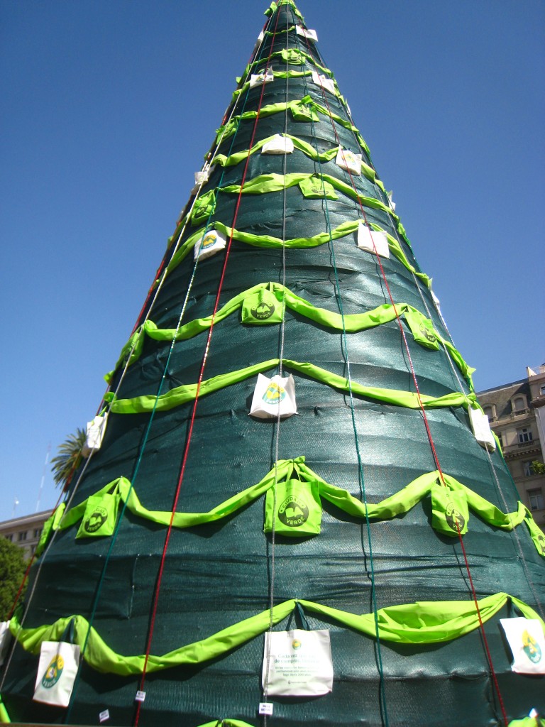 Christmas Tree in the park near Casa Rosada